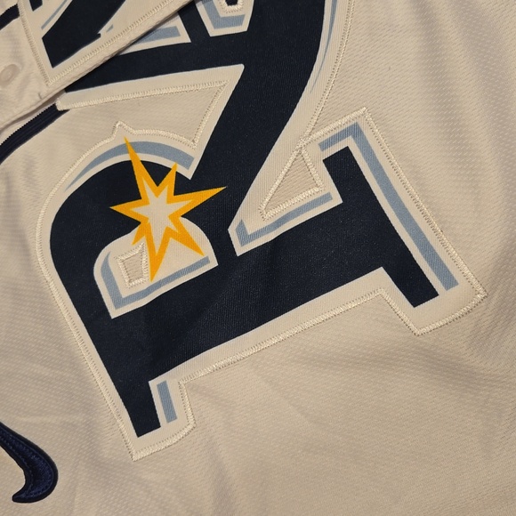 Shane McClanahan Tampa Rays Mens Large L Stitched New - Picture 4 of 9